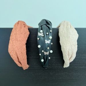 Hair accessories. Headbands. One size. Deep colors.